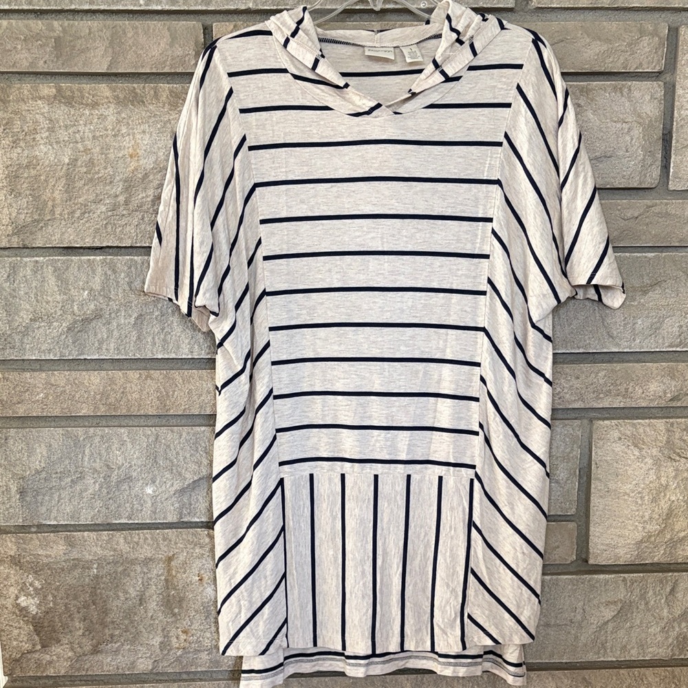 Zenergy Striped Hoodie Dress